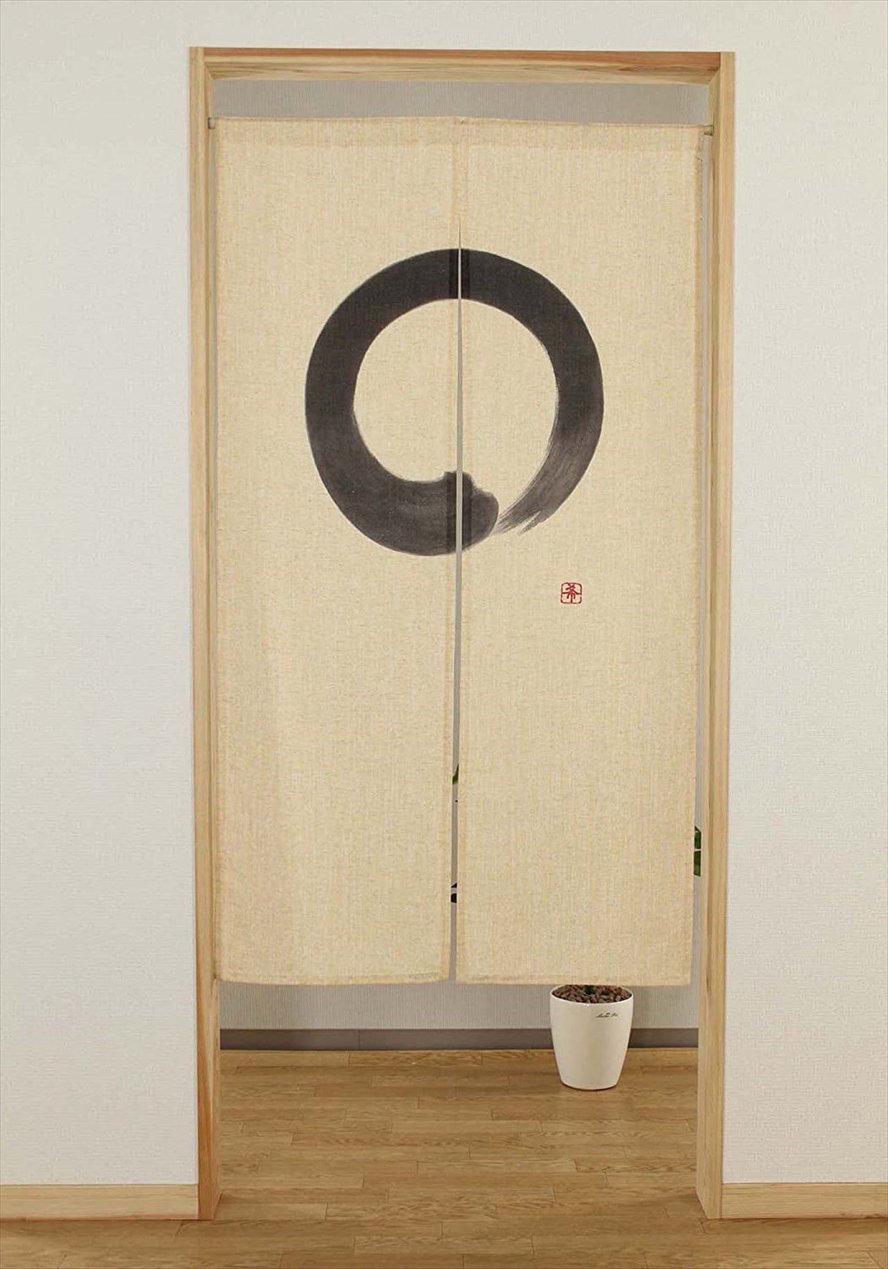 Japanese art Modern tapestry Enso 85×150cm Noren
