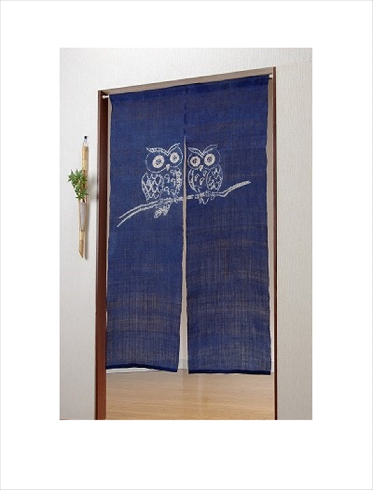100％ Linen Hemp Owl Japanese art Modern tapestry 90×150cm Noren door curtain Wall hanging